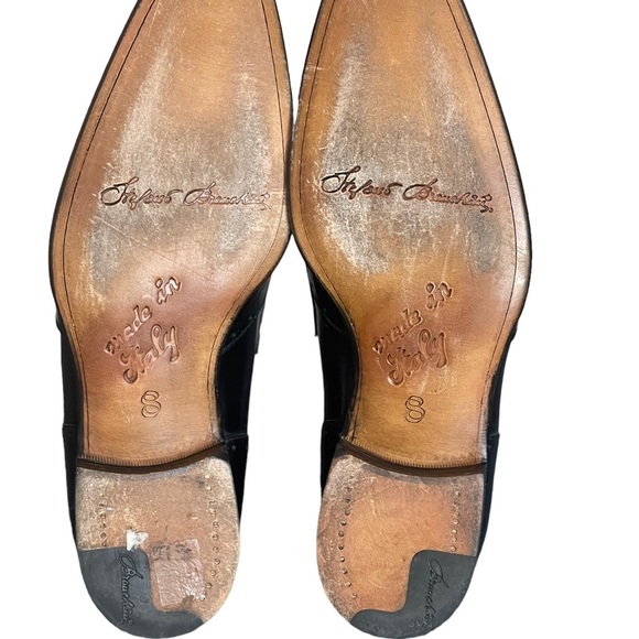 Stefano Branchini black leather men‎ shoes size 8 Authentic!! main image 10